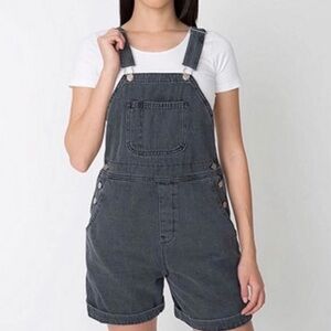 American Apparel Overall Shorts | 100% cotton overalls